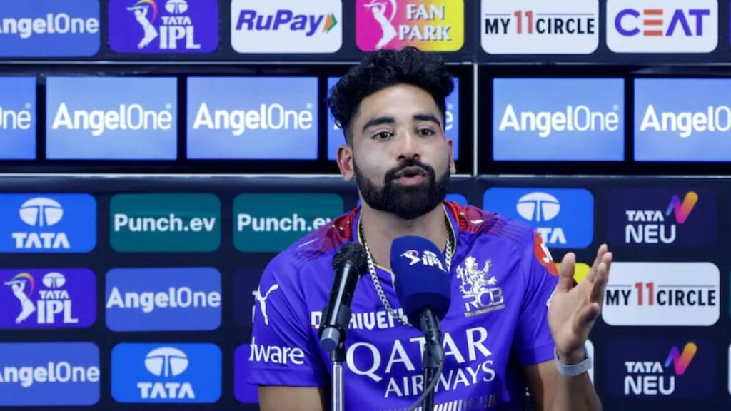 IPL 2025 - मोहम्मद सिराज ने बताई उन्हे चैंपियंस ट्रॉफी से क्यों निकाला गया। जानिए क्या कहा सिराज ने चयनकर्ताओं के रवैये पर।